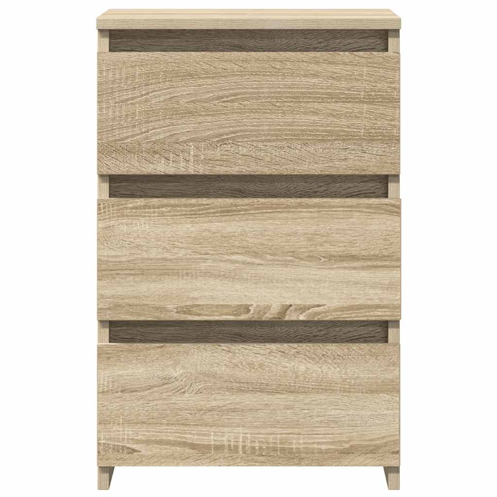 Nachttische 2 Stk. Sonoma-Eiche 40x35x62,5 cm Holzwerkstoff